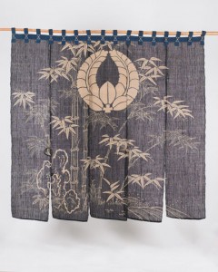 This is an example of a noren. My version will be shorter and have only 3 panels.