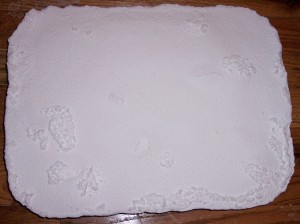 uncut baked salt block