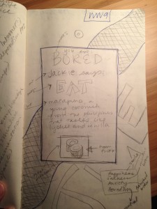 Screen displaying advice